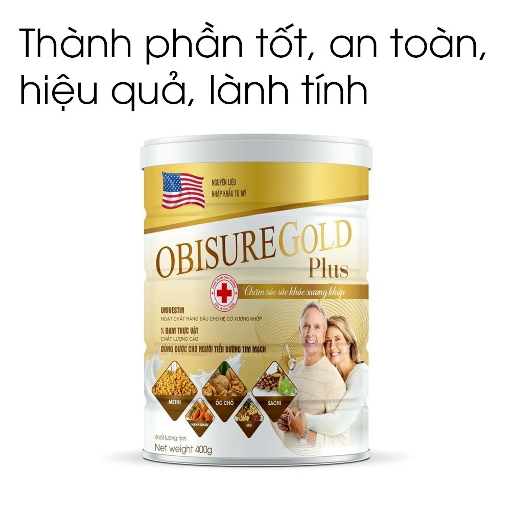 Sữa obisure gold sữa hạt dinh dưỡng, 100% đạm thực vật bổ sung canxi