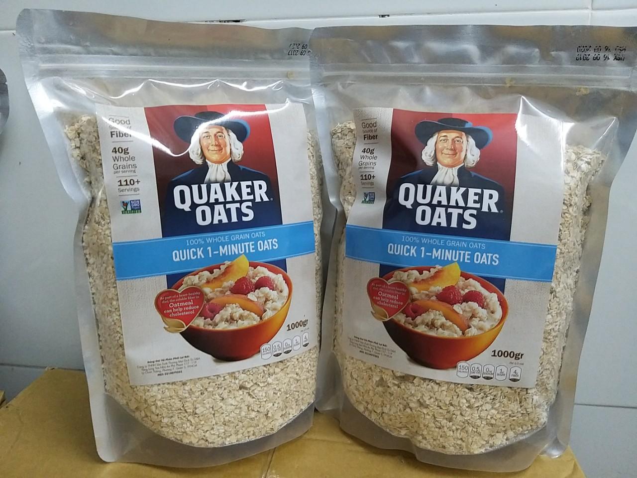 Yến mạch Quaker  cán vỡ túi 1kg