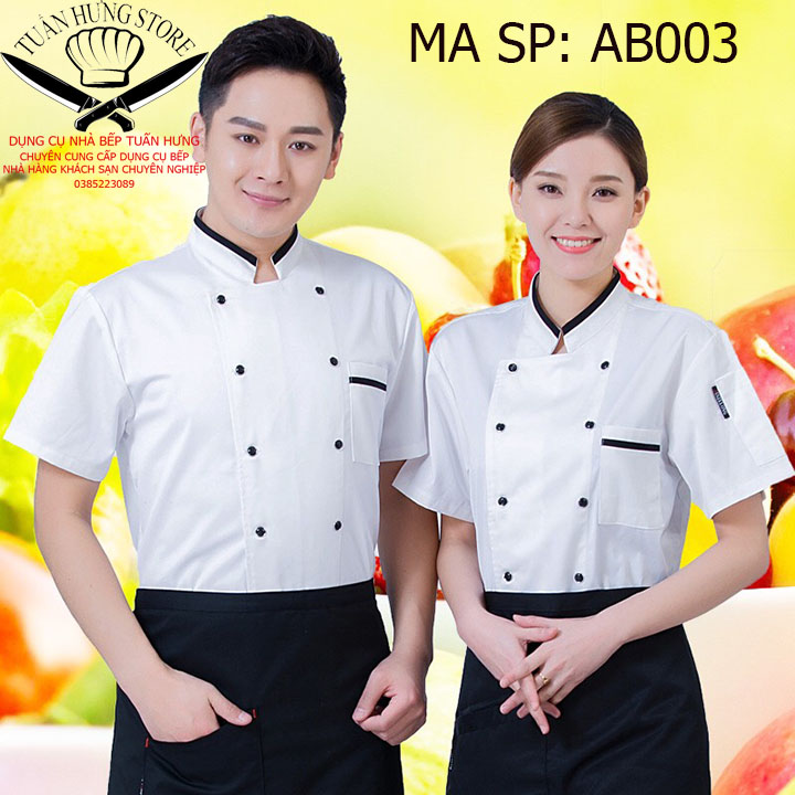 áo bếp,đồng phục bếp ab003