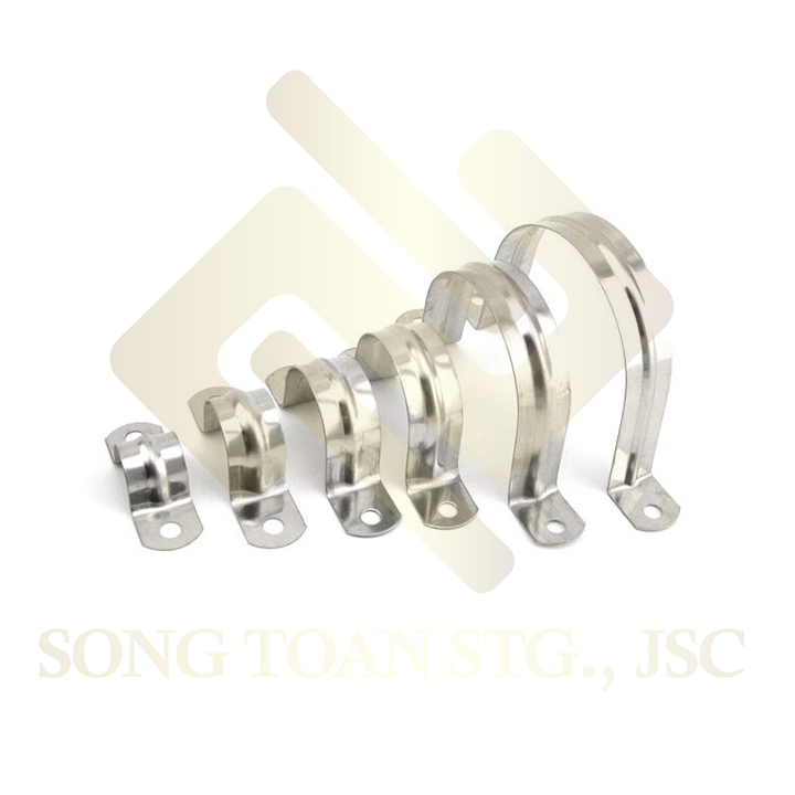 [CÙM TREO INOX] Combo 10 cái đai ôm ống Omega, đai kẹp xiết vít cố định hệ thống ống PVC dân dụng & công nghiệp