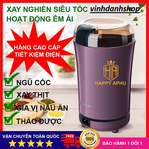 [ HÀNG XỊN ] Máy xay nghiền bột khô, xay thịt, bột ngũ cốc đa chức năng, xay hạt cà phê, gia vị nấu ăn, thảo dược, xay siêu tốc, siêu mịn, cao cấp dễ dùng, thiết kiệm điện