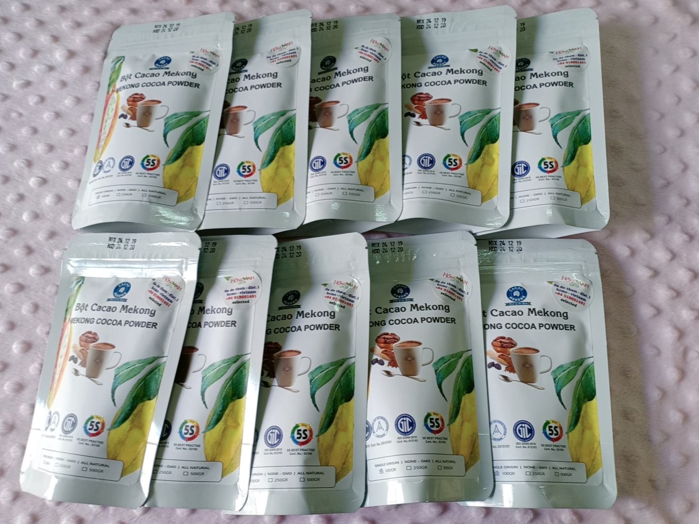 Ca cao mekong trà vinh - túi 100g