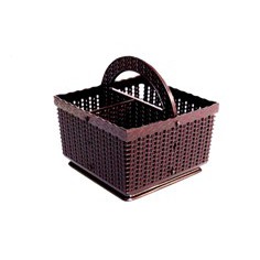 Rổ Nhựa Vuông Có Quai Xách 3 Ngăn THẮNG LỢI 022 để dụng cụ điểu khiển bút tiện lợi