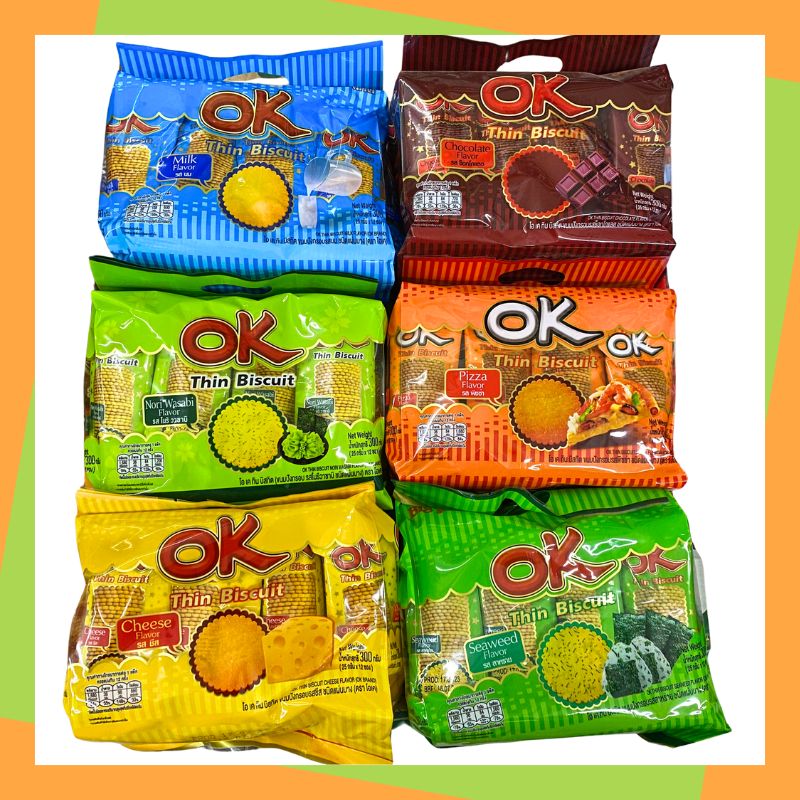 Bánh quy OK Thin Thái Lan ngon giá rẻ đủ vị