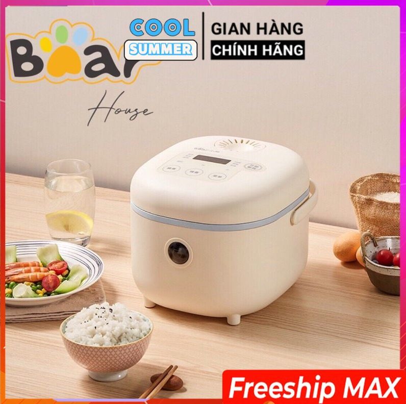 Nồi cơm điện mini, nồi cơm điện bear chính hãng, nồi cơm điện đa năng bear dfb-b20a1 và dfb-p20h1 dung tích 2l – bảo hành 12 tháng