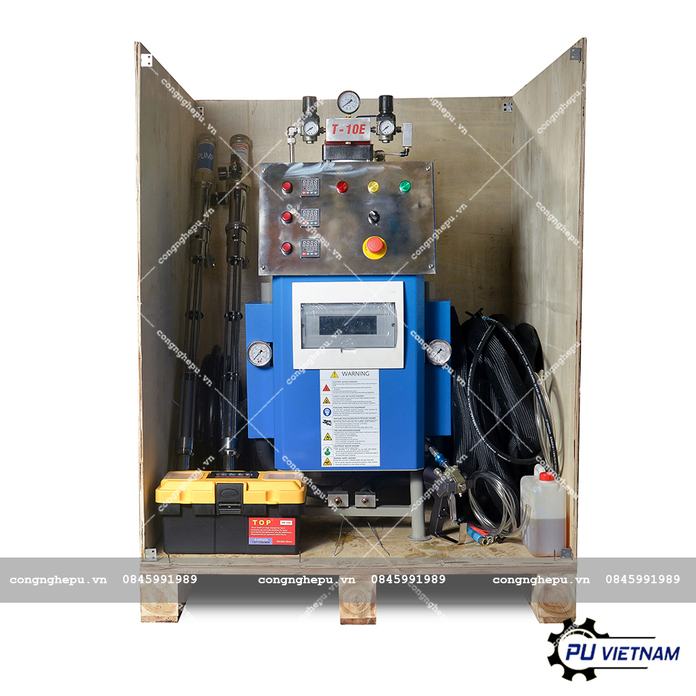 Máy Phun Foam Xốp PU Polyurethane cách nhiệt T-10E T-10Q