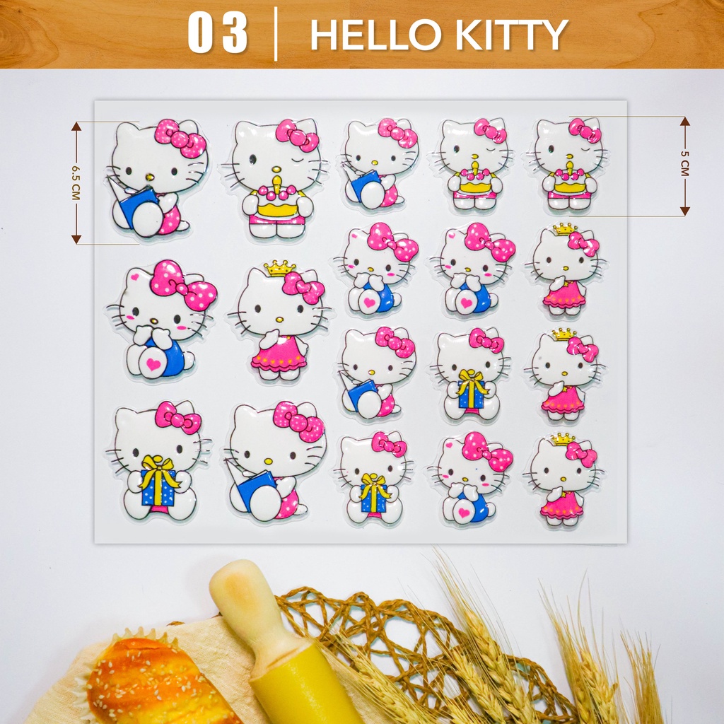 Hộp 10 khuôn socola in hình Kitty - Chocolate mold Kitty - Đồng Tiến Việt Nam