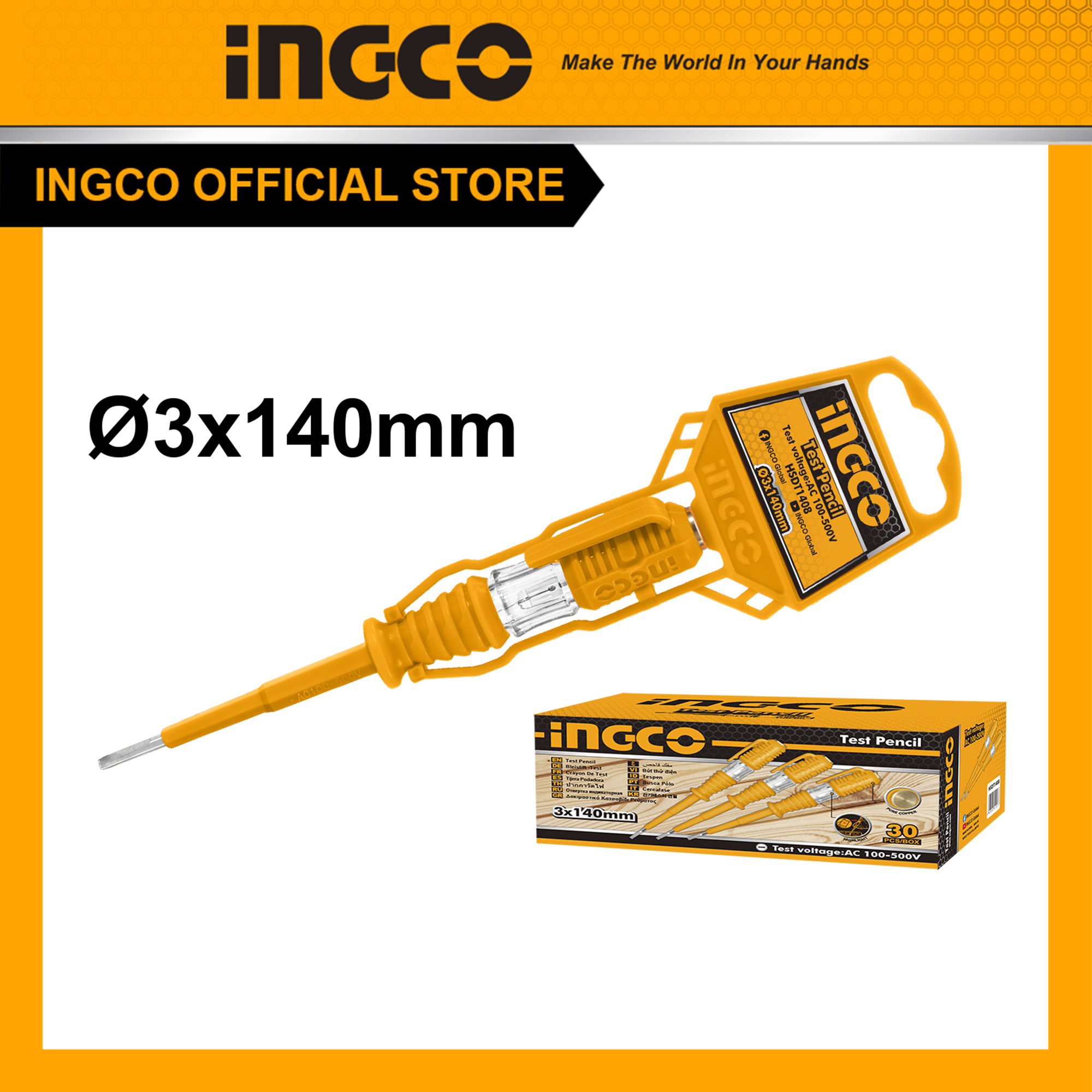 Bút thử điện loại nhỏ INGCO HSDT1408