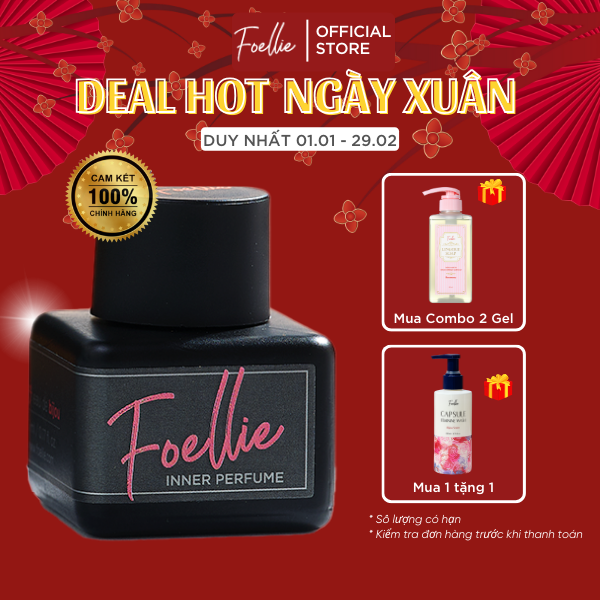 Nước Hoa Vùng Kín Foellie hương Quyến rũ Inner Perfume Eau De Bijou 5ml