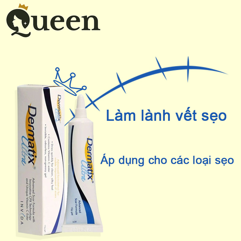 Kem xóa sẹo Dermatix Ultra 15g Sẹo lồi/ sẹo lõi/ sẹo thâm/ sẹo rỗ/ sẹo phì đại
