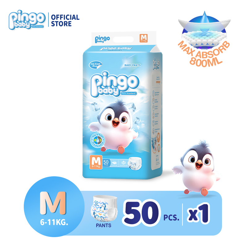 Pingo Baby 50 Pieces of Diaper Pants / Diaper Pants Imported from Europe Nb/S/M/L/Xl/2Xl/3Xl Baby Diapers - 7