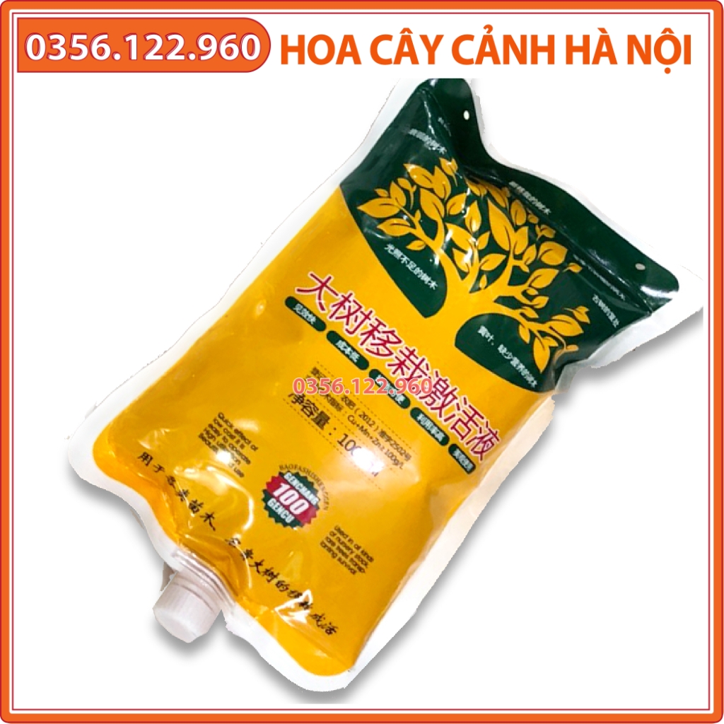 Dịch truyền dinh dưỡng cho cây, túi vàng cam thể tích 1 lít