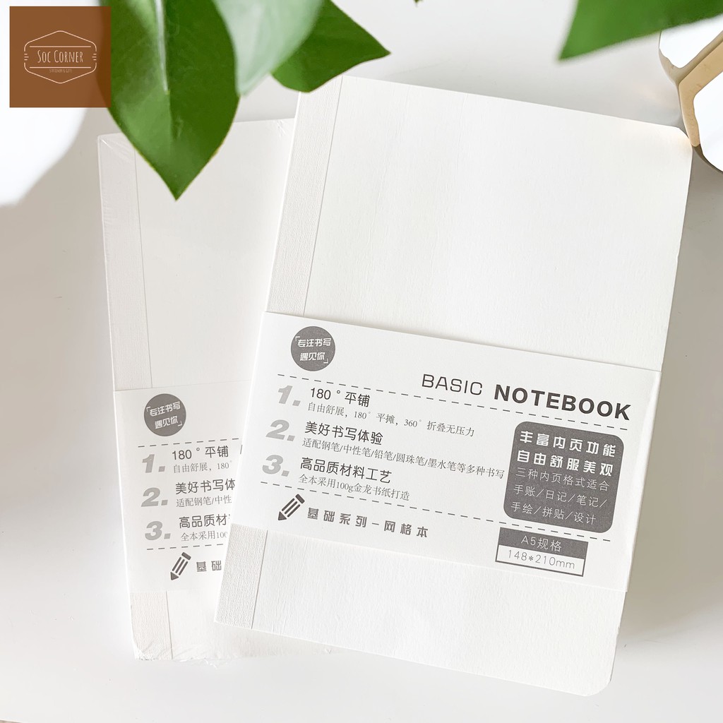 [HCM]Sổ tay Basic Notebook A5/A6 80 tờ