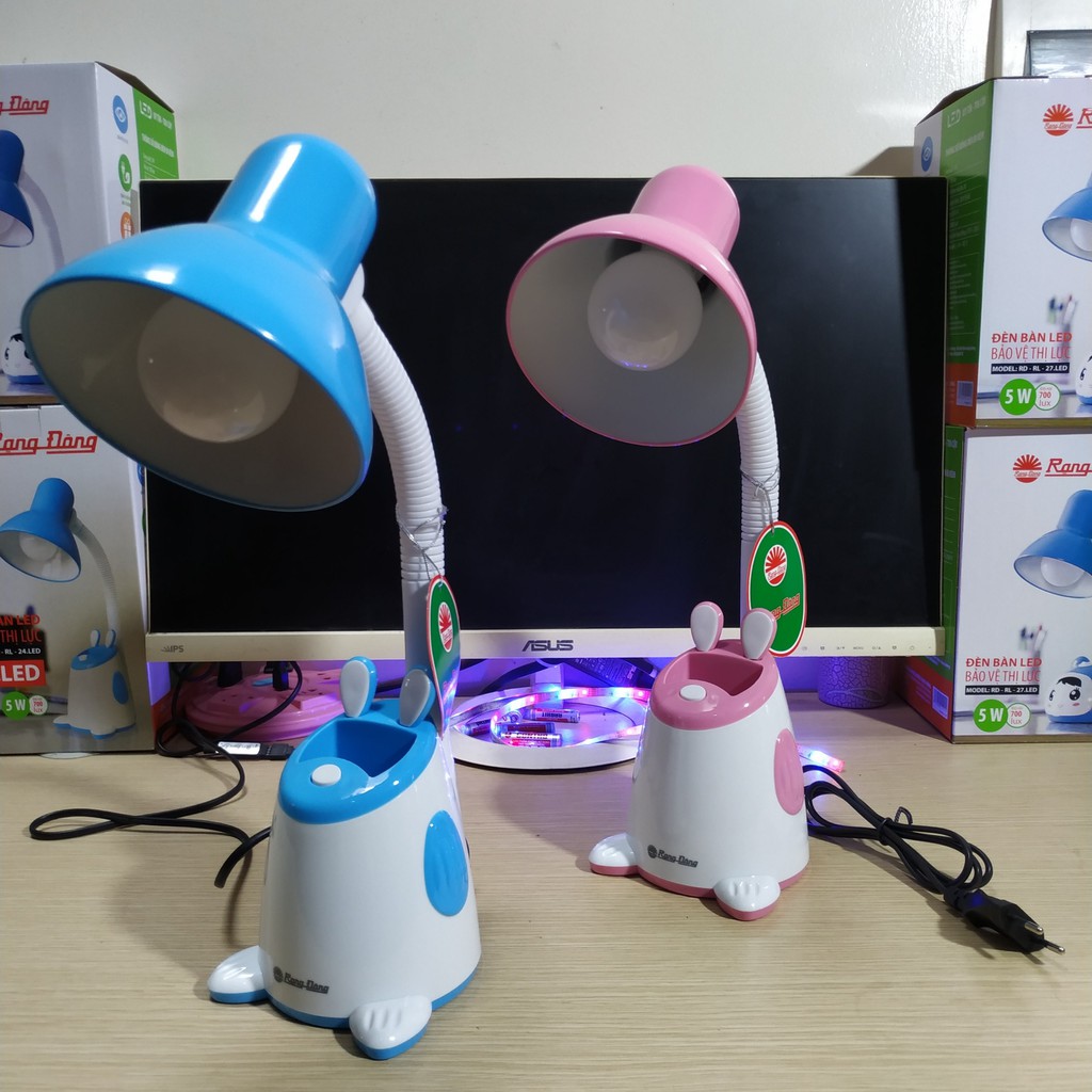 Đèn LED để bàn học sinh chống cận bảo vệ thị lực Rạng Đông RD-LD-24 - Kèm bóng đèn Rạng Đông 5W