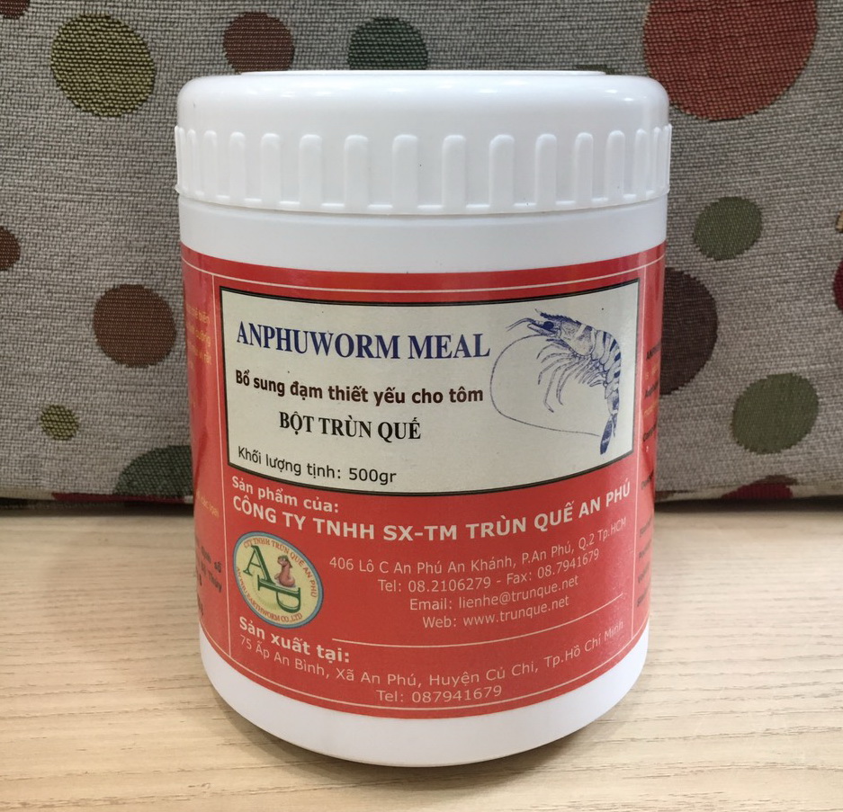Bột trùn quế mồi câu cá
