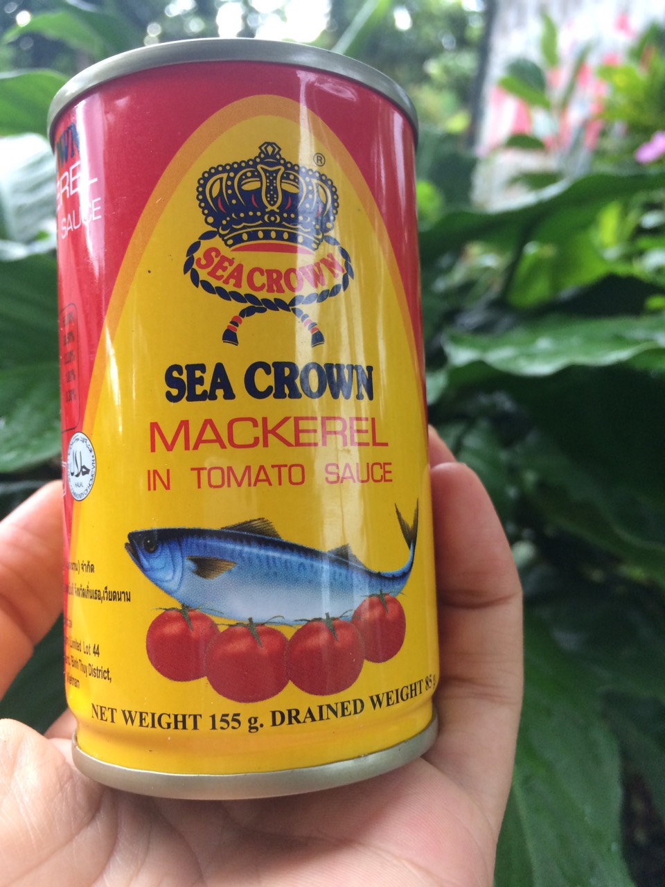 Cá hộp Cá nục sốt cà SEA CROWN 155g. Date 02.2024