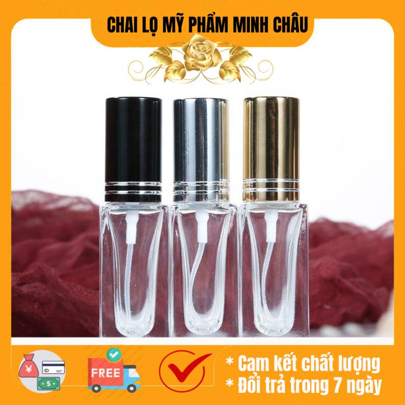 Chai lọ chiết nước hoa 5ml vuông / vỏ chiết nước hoa / lọ đựng dầu thơm