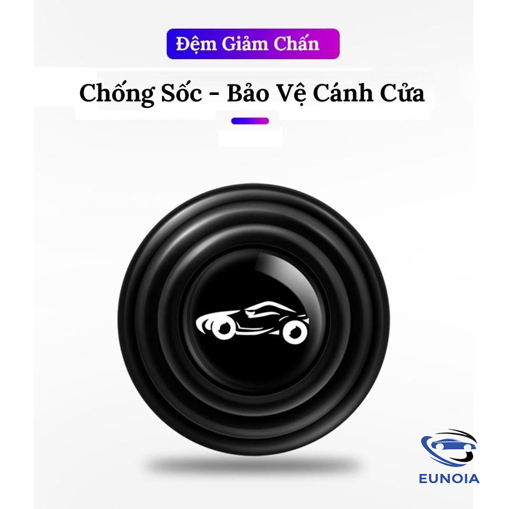 Nút Dán Giảm Lực Đóng Cửa Xe Ô Tô, Miếng Dán Chống Sốc - Bảo Vệ Xe - Phụ Kiện Đồ Chơi Ô Tô Xe Hơi EUNOIA