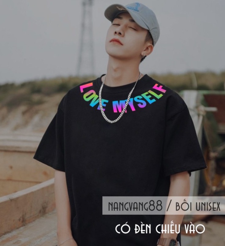 [Lọ lem Luxuxy Hot Trend 2020 [Hình Thật] Áo Thun Phản Quang LOVE