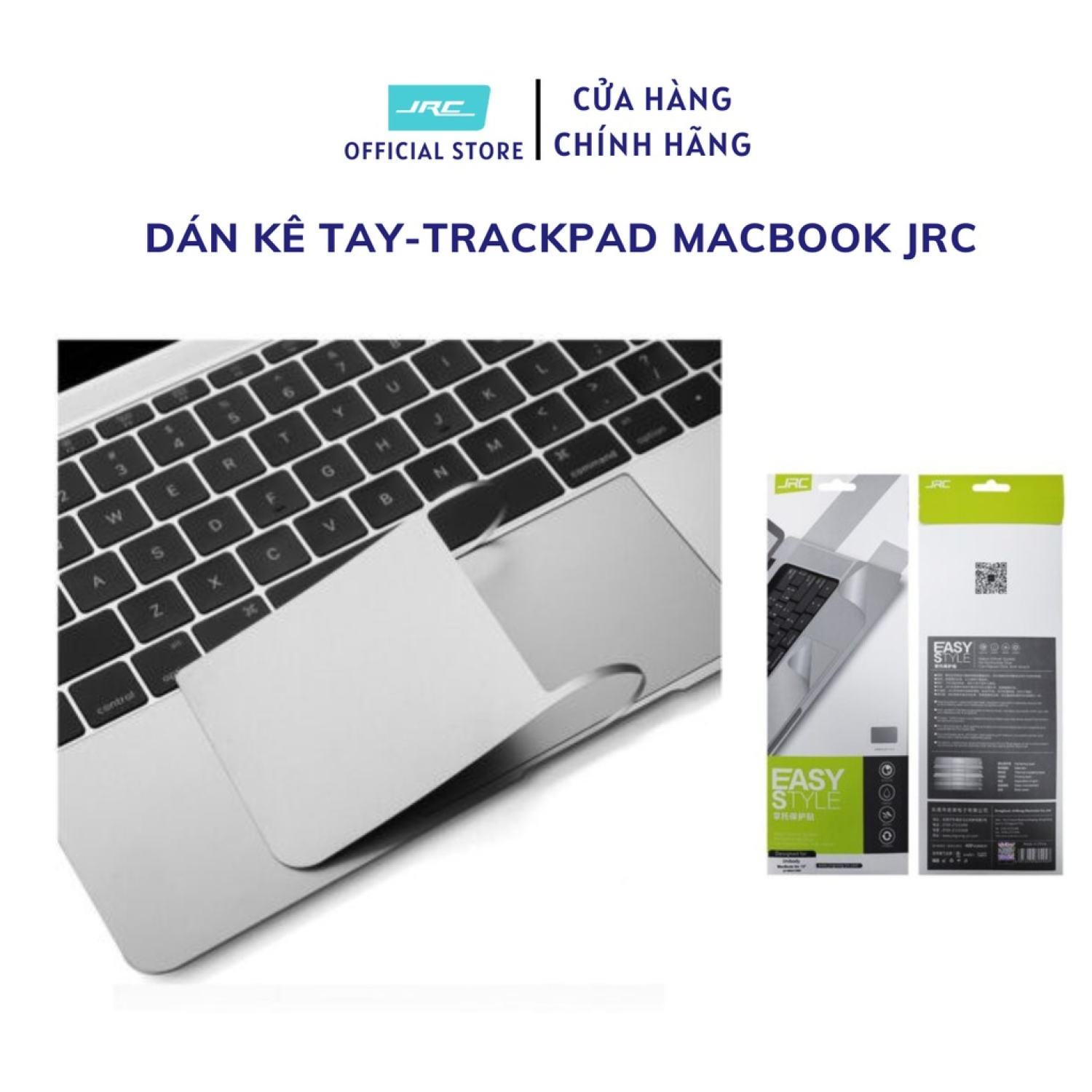 Miếng dán kê tay và trackpad cho macbook jrc. dán 3m không dính keo, độ bền cao