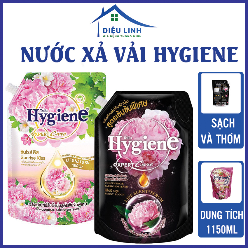 Nước Xả Vải Đậm Đặc Hygiene Life Scent Hương Hoa 1150ml tramanhshop