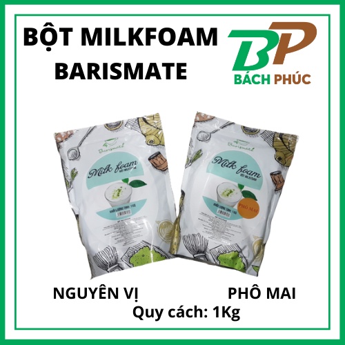 Bột milk foam nguyên vị/ phô mai barismate 1kg - kho pha chế đà nẵng