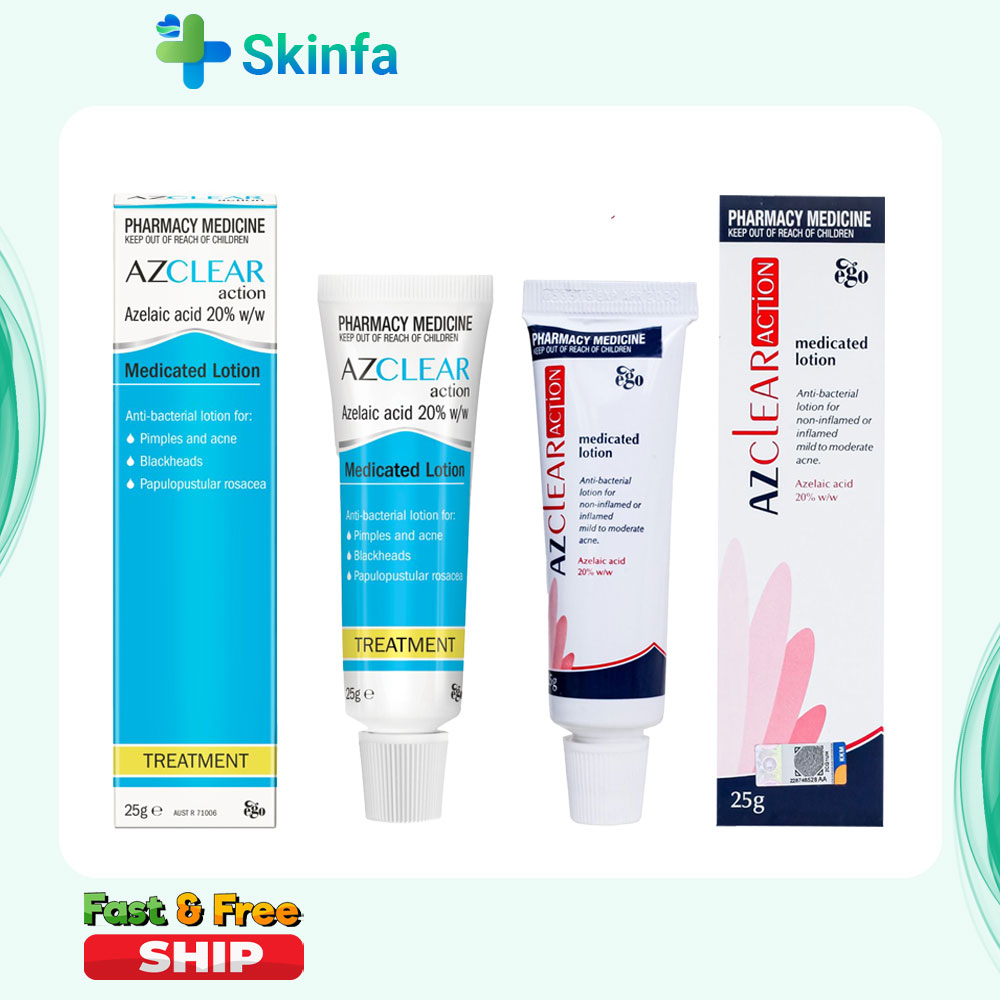 Kem azclear 20% azelaic acid giảm mụn, giảm thâm 25gr