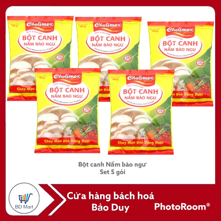 Bột canh nấm bào ngư Cholimex gói 180g set 5goi