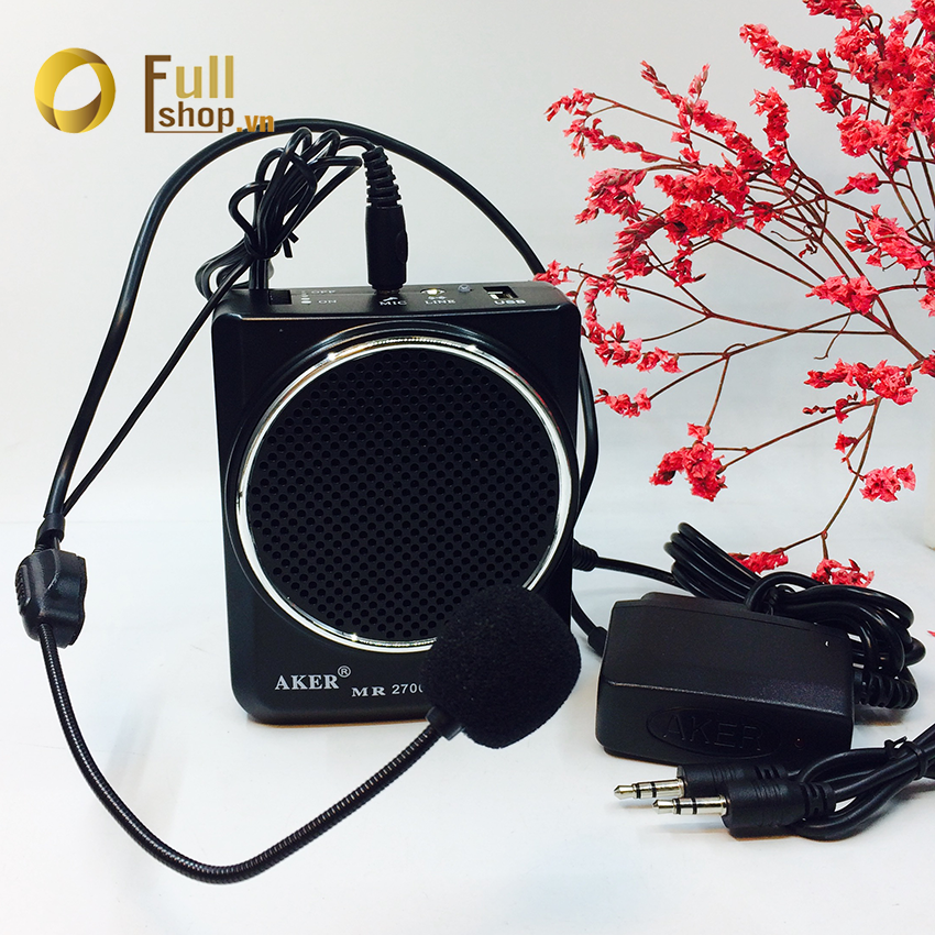 [HCM]Mic Công Suất Lớn Hỗ Trợ Giảng May Tro Giang Han Quoc. Máy loa trợ giảng AKER MR2700 13W gồm micro- Hàng Chính Hãng.