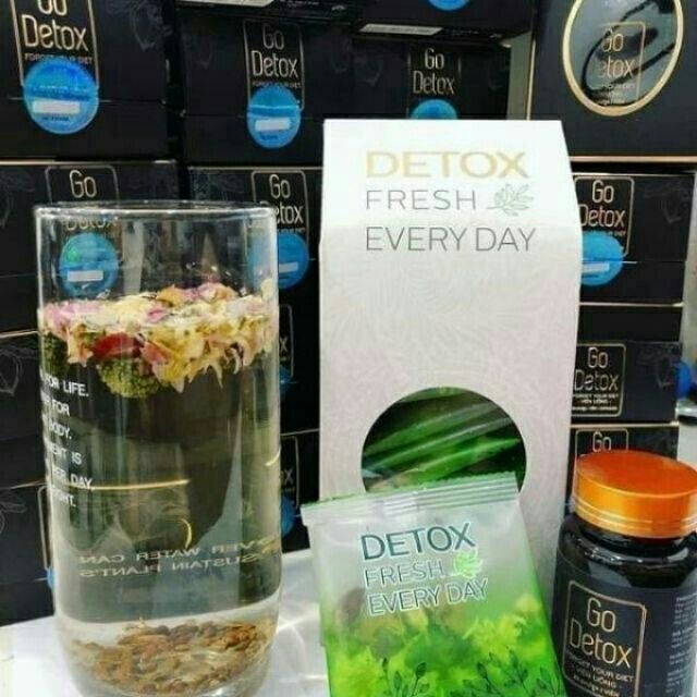 Combo Trà Giảm Cân Go Detox Chính Hãng Tặng Kèm Thước Dây