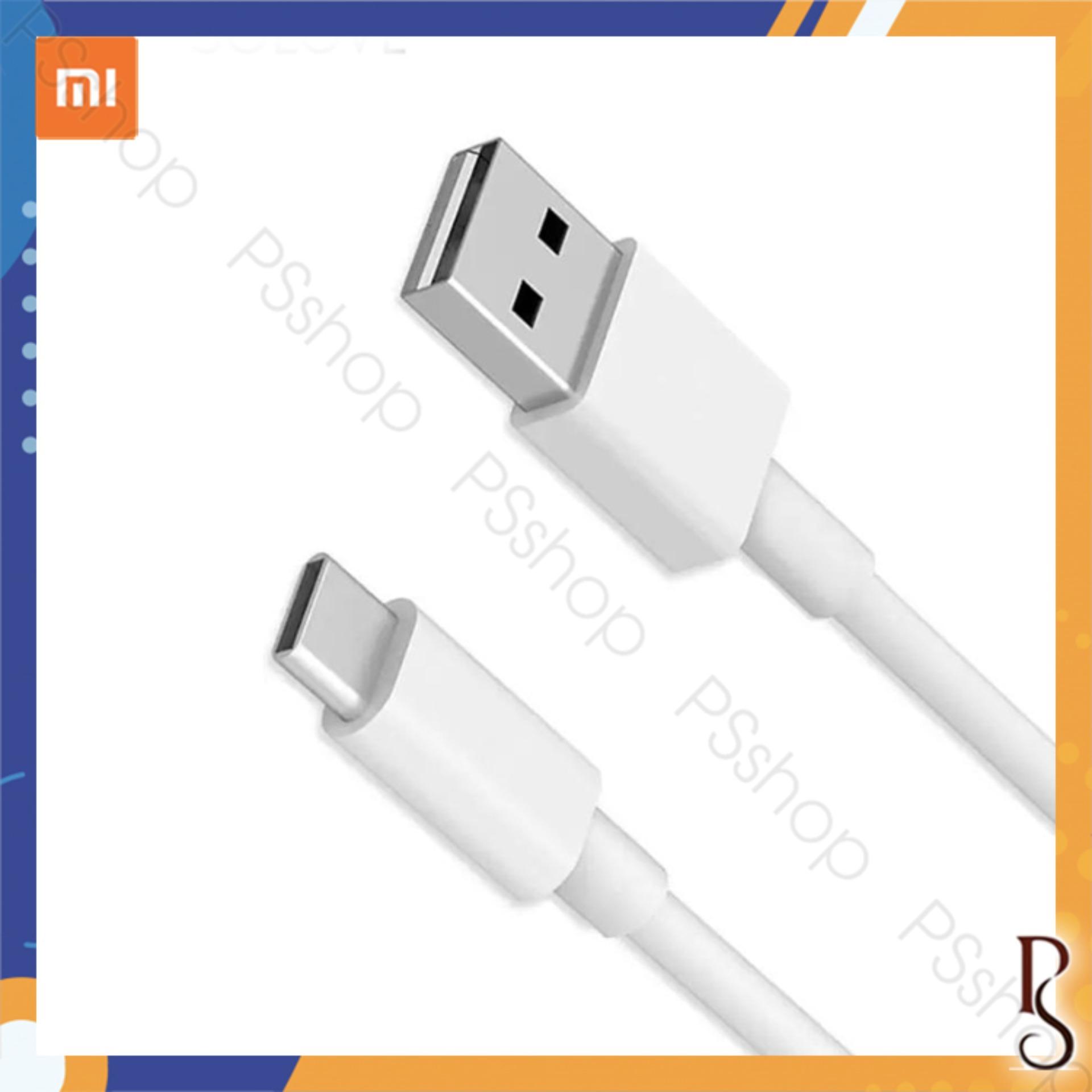 [Mã ELMAR31 Giảm 10%] Cáp USB-C Xiaomi trắng dài 100cm, sạc nhanh 3.0 (Xiaomi usb type c cable, quick charge 3.0, 100cm long)