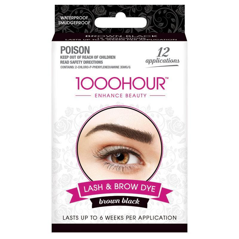 Nhuộm lông mày 1000 hour eyelash & brow dye kit màu đen, nâu đen và nâu đậm