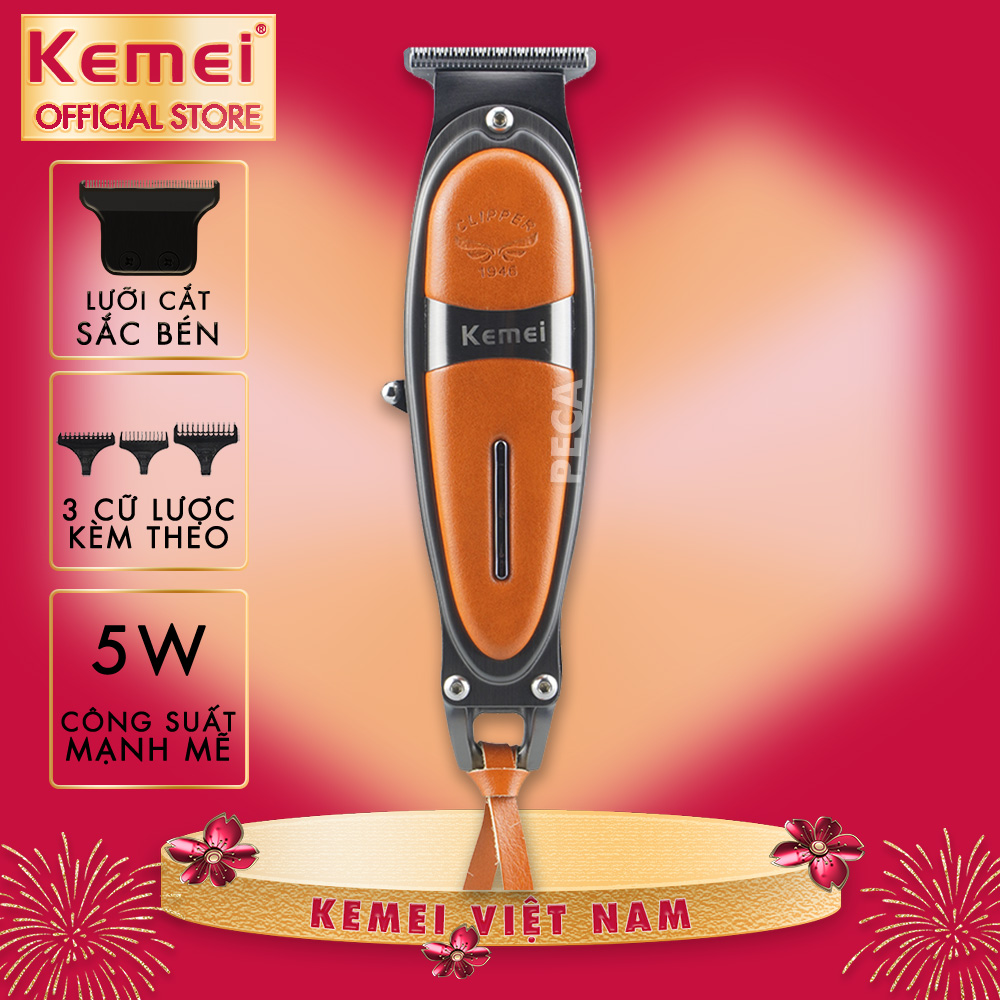 Tông đơ chấn viền Kemei KM-1946 không dây sạc USB tiện lợi chuyên nghiệp dùng để cắt tóc cạo viền, cạo trắng, cạo đầu, tatoo