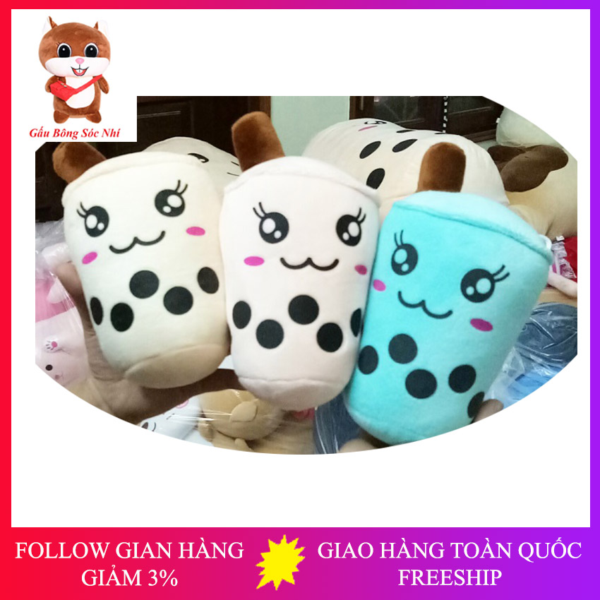 Gấu bông trà sữa, trà sữa nhồi bông siêu xinh giá siêu sốc