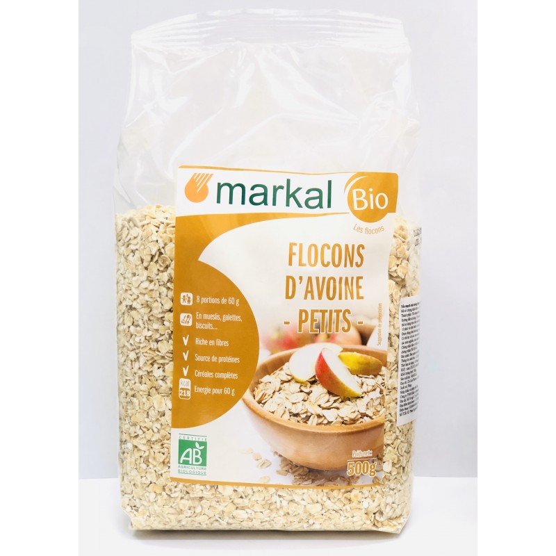 Date 09/24 Yến mạch cán mỏng hữu cơ Markal 500g - organic instant oats France