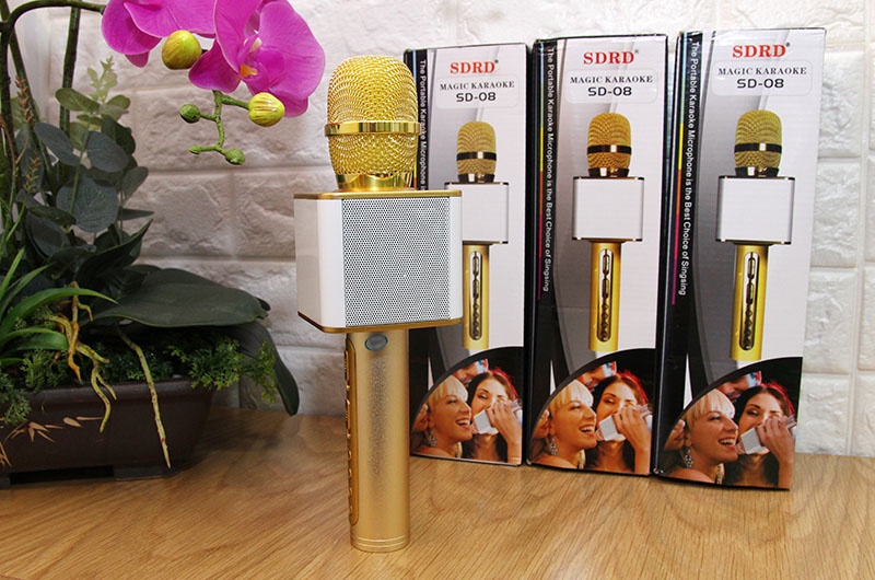 Micro Karaoke Bluetooth SD08 mic gia đình tiện lợi nhỏ ngọn công suất loa lớn được bảo hành 12 tháng 1 đổi 1 tại. HMC Store 5.0