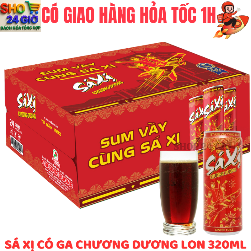 [ CHỈ GIAO ĐƠN HỎA TỐC Ở HCM ]  Sá Xị  Chương Dương  Thùng 24 Lon 330 ml