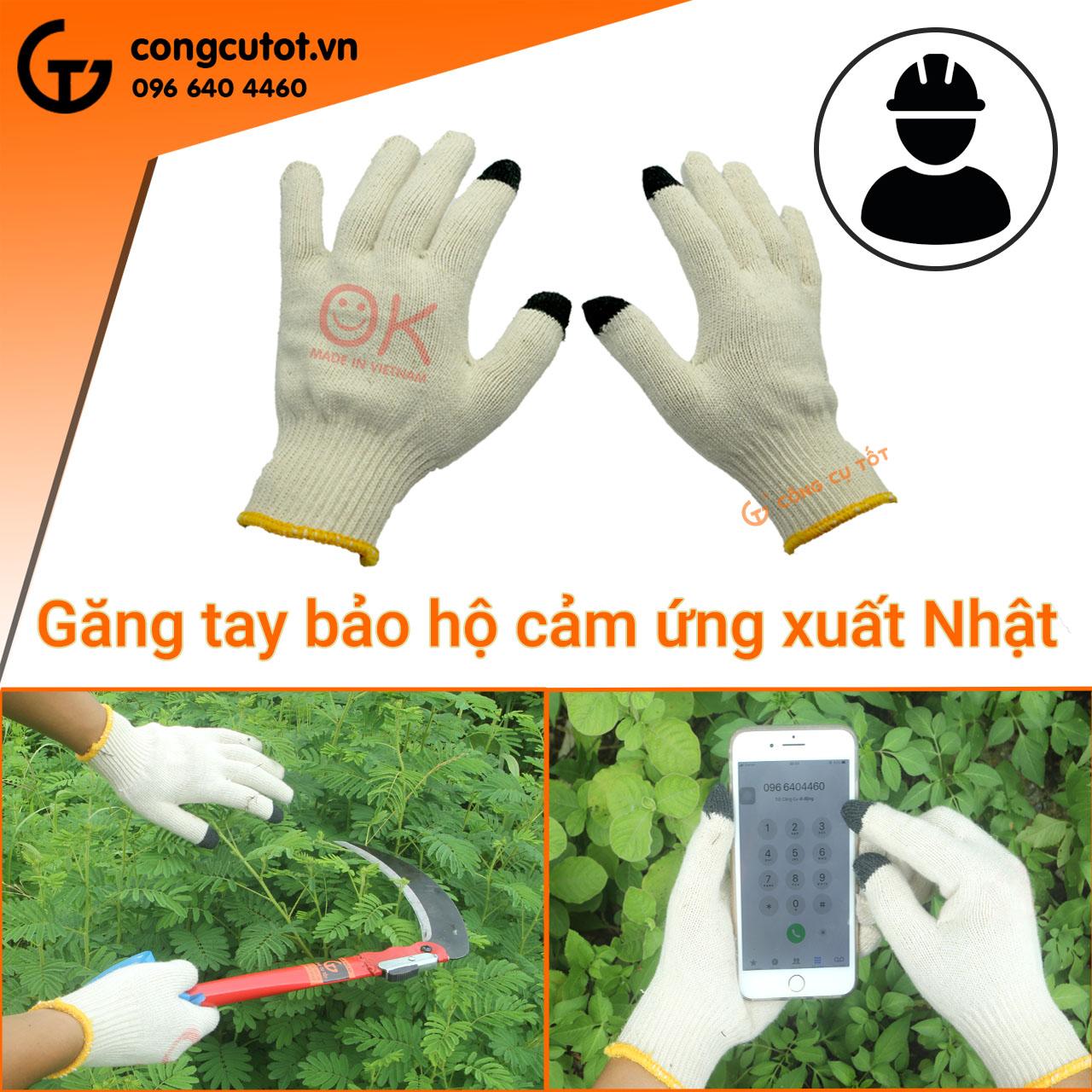 Gang tay bảo hộ lao động xuất Nhật cảm ứng