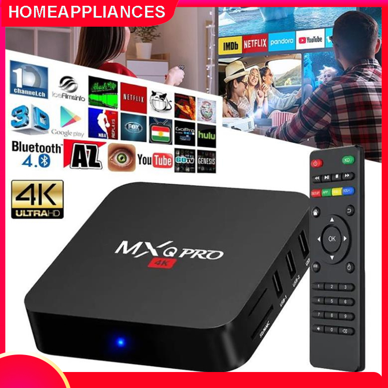  【Rẻ Android TV Box MXQ PRO 4K bản 16GB+256GB Tiếng Việt Wifi 5G Android 11.1 Độ phân giải 4K xem YouTube ... 