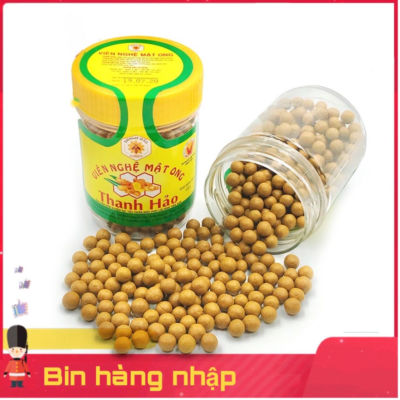 Viên nghệ vàng mật ong thanh hảo 100g