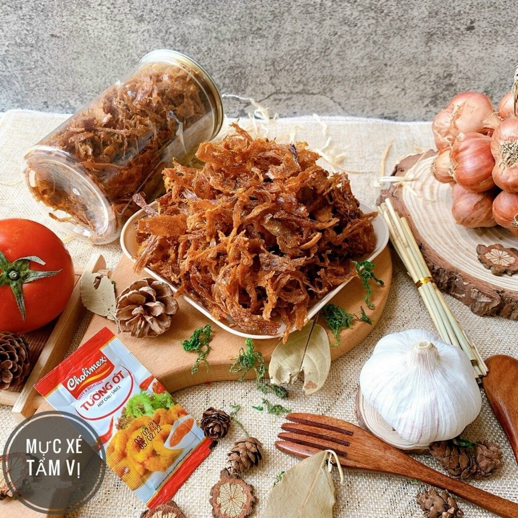 Mực xé tẩm vị.