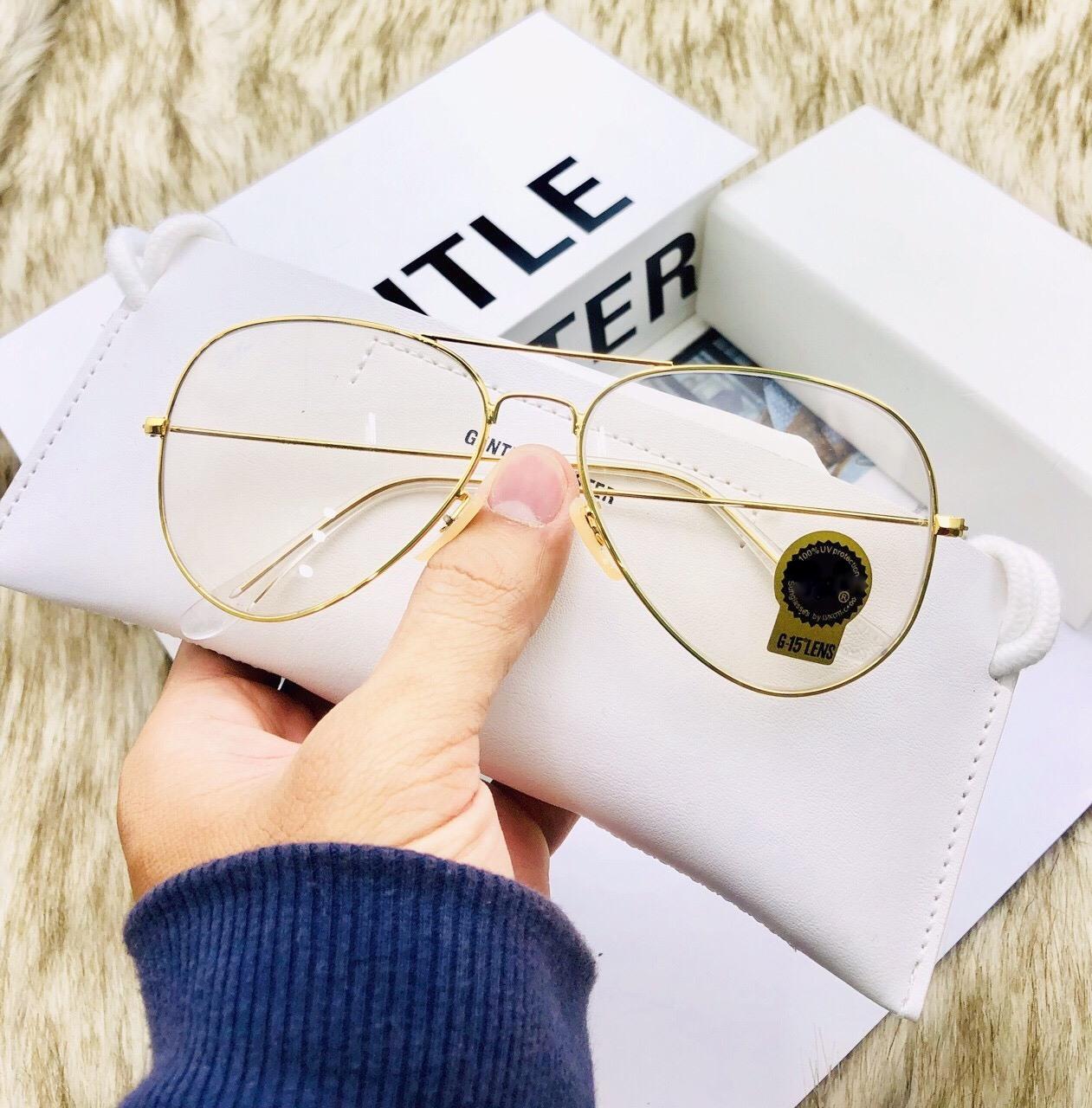 [HCM]Mắt kính Nam - Nữ tròng Thủy Tinh ĐỔI MÀU đi ngày đêm HOT HIT