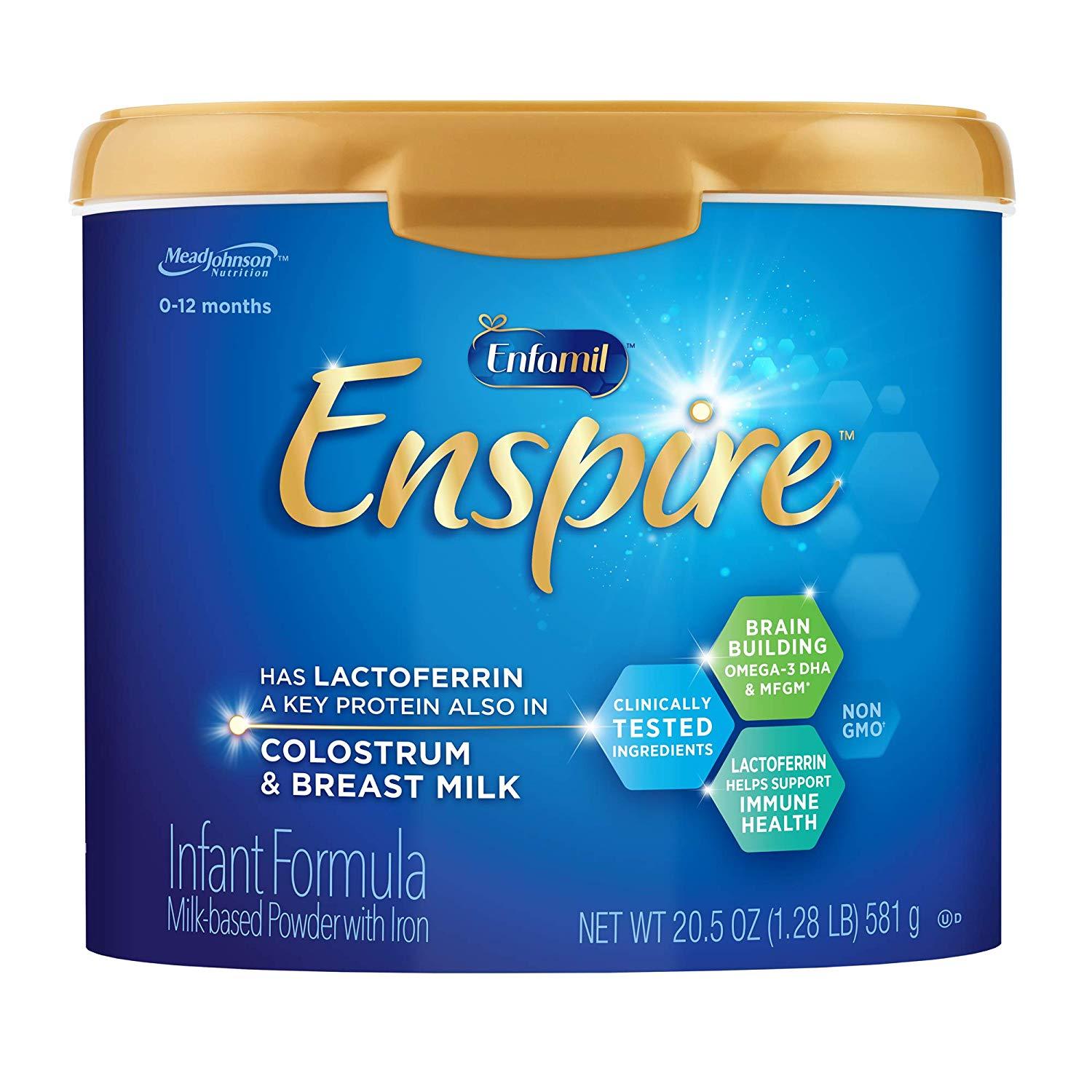 Sữa Enfamil Enspire Infant Formula Non GMO 581g của Mỹ dành cho trẻ 0-12 tháng tuổi