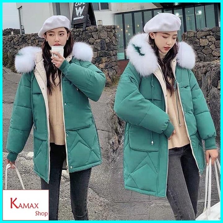 Áo khoác phao nữ cao cấp Hàn Quốc Dáng Dài