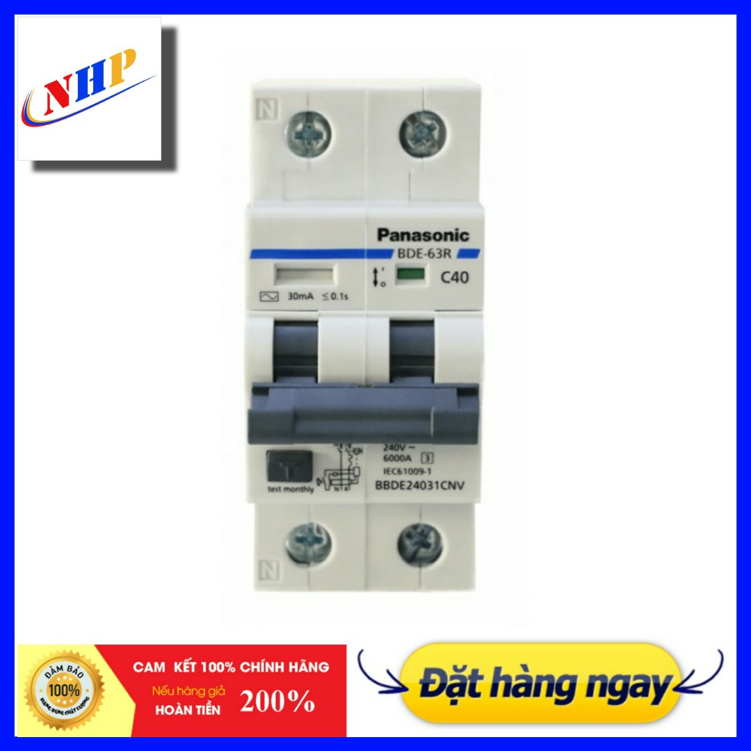 [HCM]Cầu dao CB chống giật Panasonic 2 cực (từ 2P16A đến 2P63A ) an toàn điện