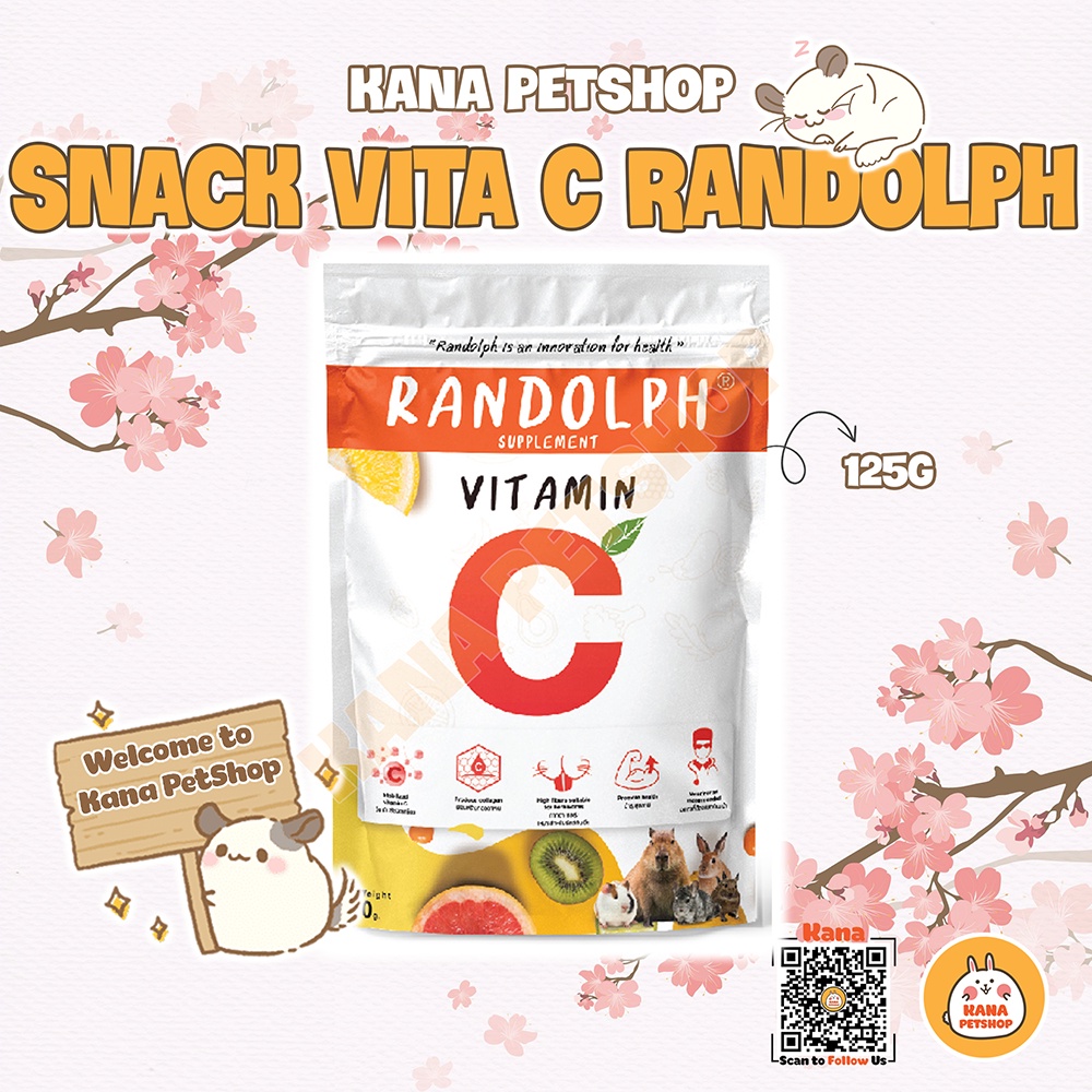 Bánh Cỏ Bổ Sung Vitamin C 🐹FREESHIP🐹 Bánh Cỏ RanDolph Treat Cho Thỏ , Chinchilla , Sóc , Bọ ...