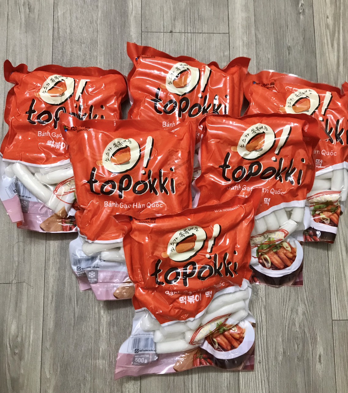 500g tobokki truyền thống, Banh Gạo Hàn Quốc / Bánh gạo tobokki 500g Đặc Sản Hàn Quốc