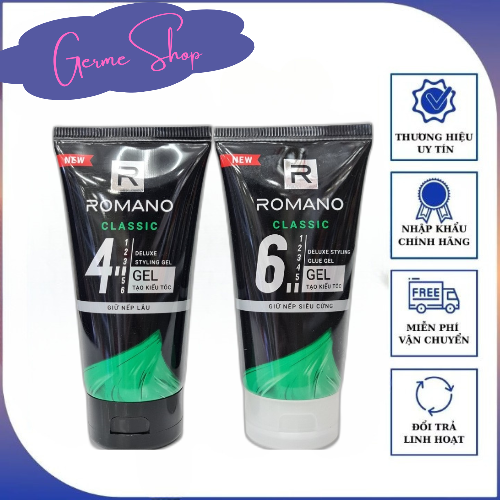 Gel vuốt tóc Romano Classic 150g