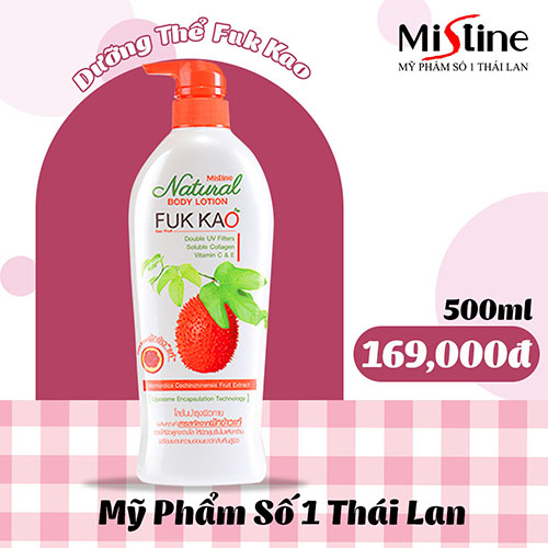 KEM DƯỠNG DA TOÀN THÂN MISTINE NATURAL FUK KAO BODY LOTION