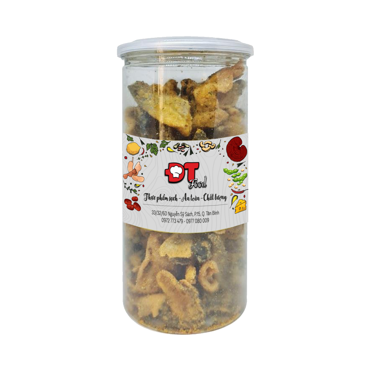 Da cá hồi sốt trứng muối rong biển dtfood cực ngon 200g